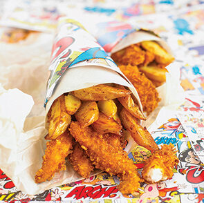 FNL Pantry Raiders Sesame Chicken Fingers Honey Dip 2307